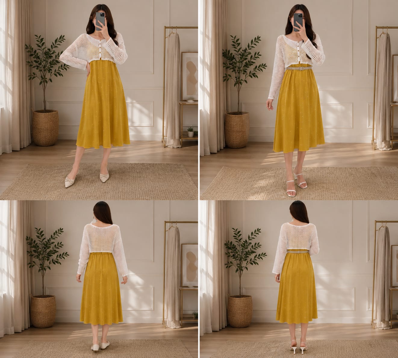 Sunshine Sparkle Dress With Shrug