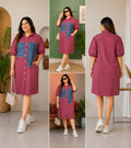 Denim Patch Dress