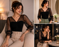 Black Mint Elegance Top