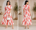 Sunset Splash Flare Dress