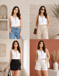 Cool Sage Zipper Top