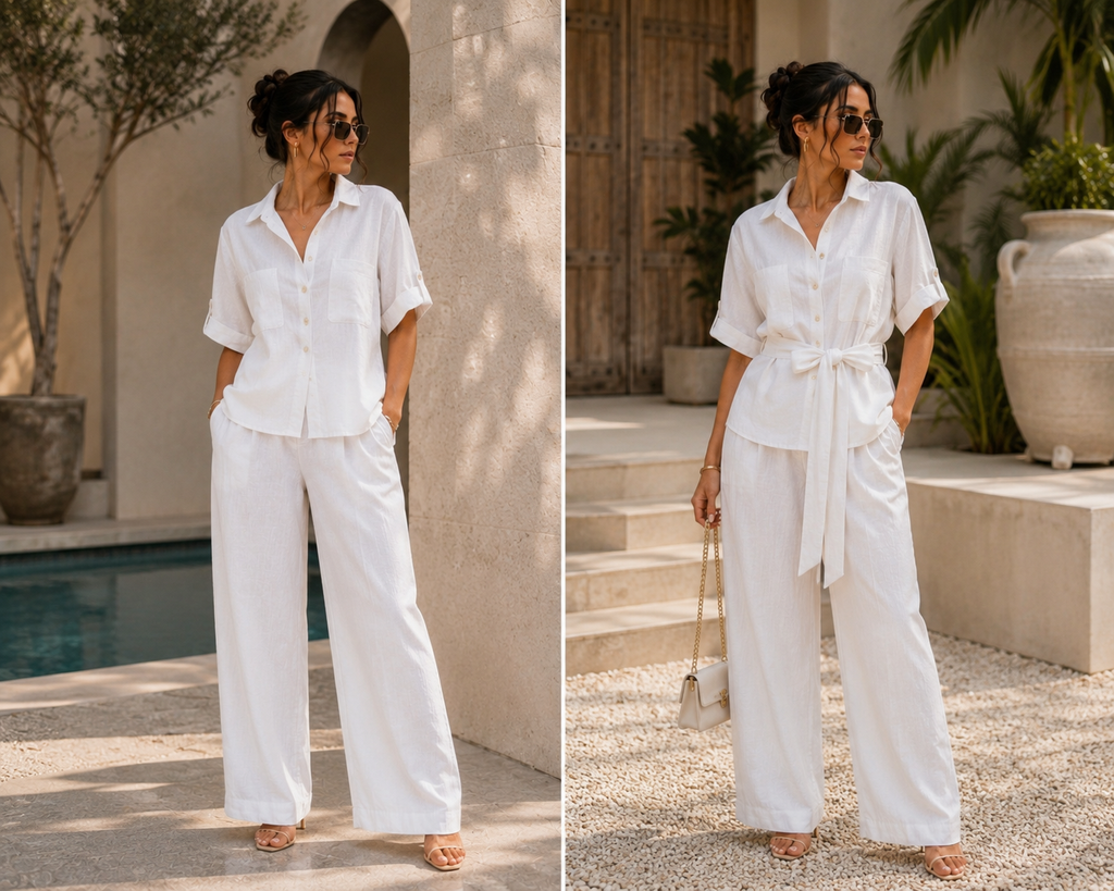 Ivory Elegance Utility Co-ord Set
