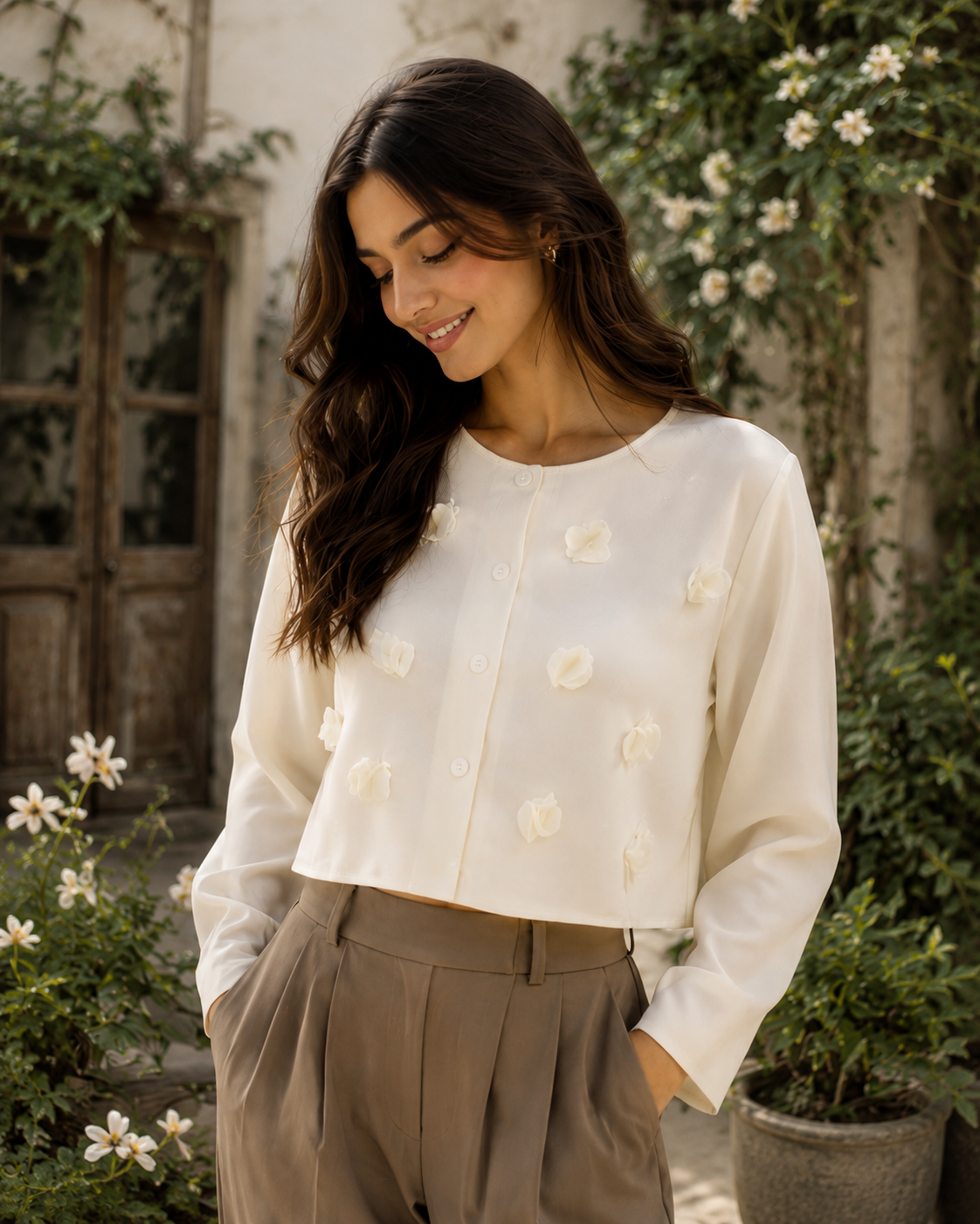 Floral Charm Magic Top