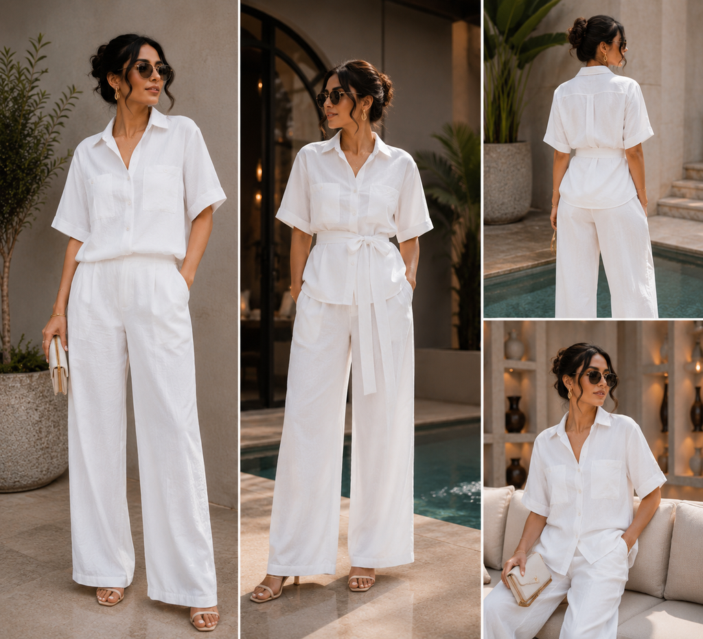 Ivory Elegance Utility Co-ord Set