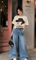 Snoopy Street Style crop T-Shirt