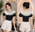 Noir Princess Collar Top
