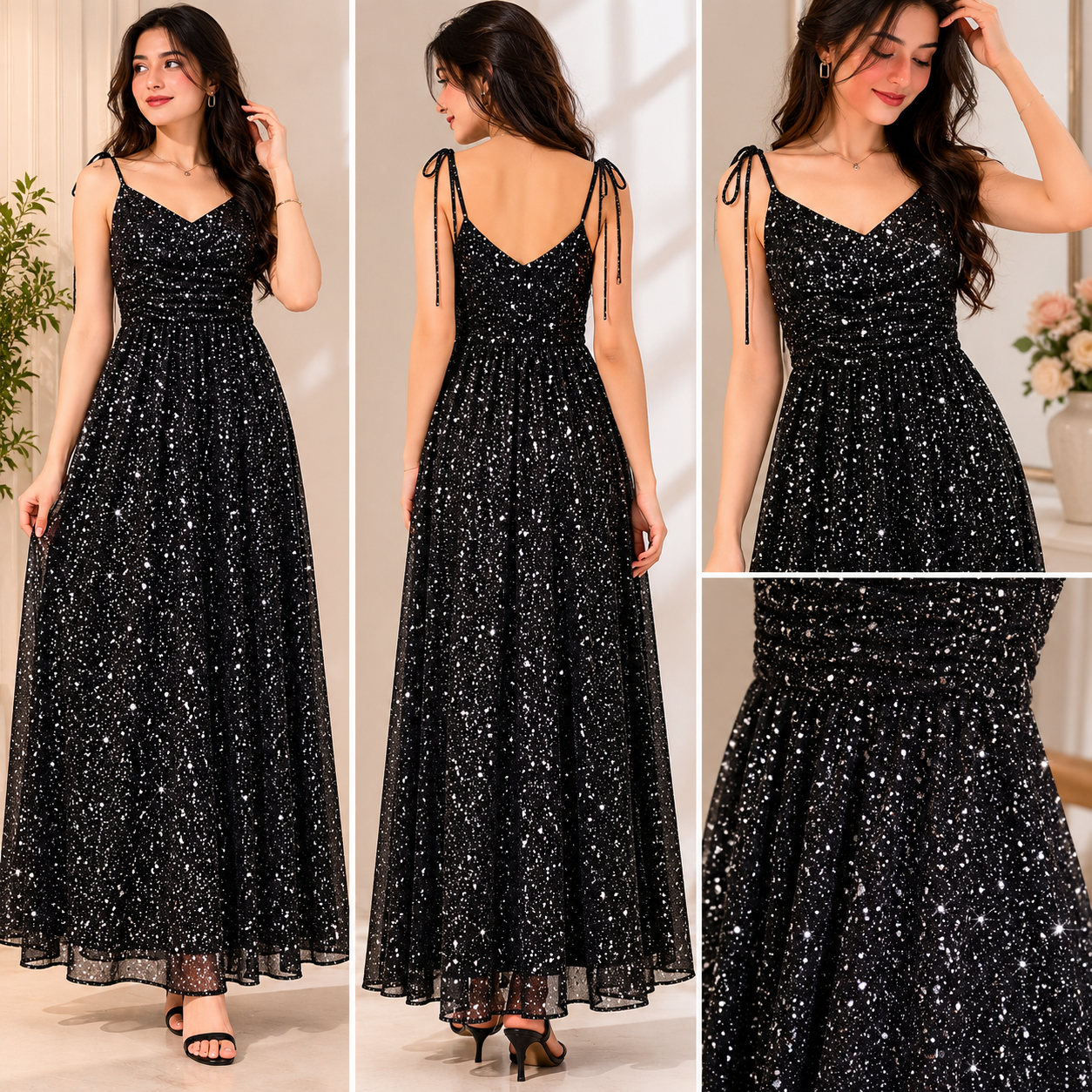 Nightfall Glitter Dress