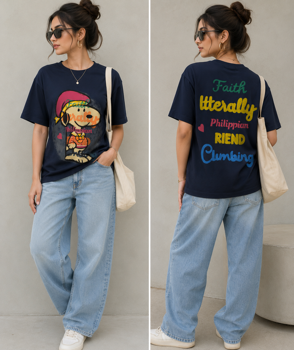 Snoopy style fun T-shirt