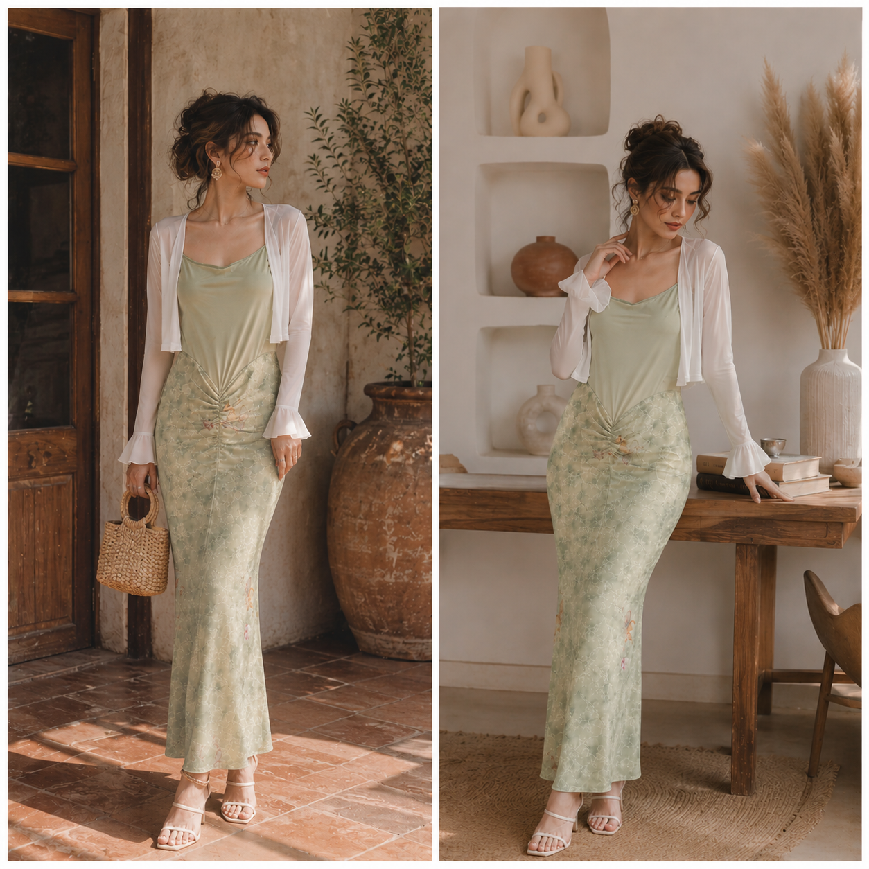 Pastel Garden Dress Shrug