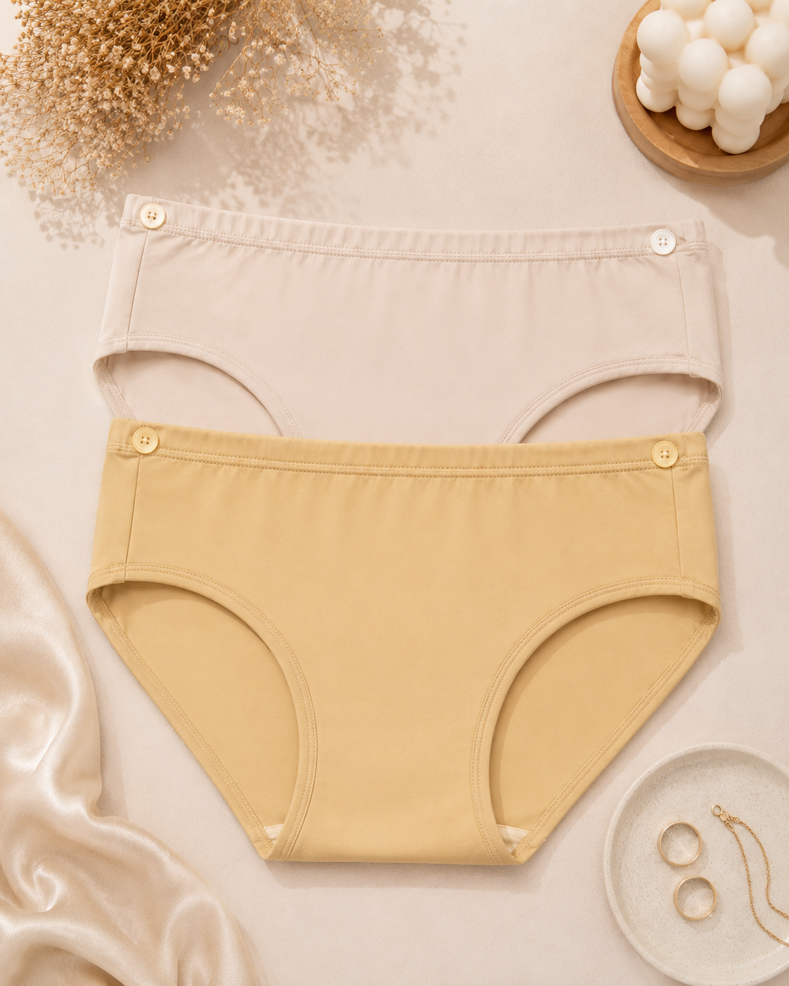 Cute Strap Comfort Two Panty Set
