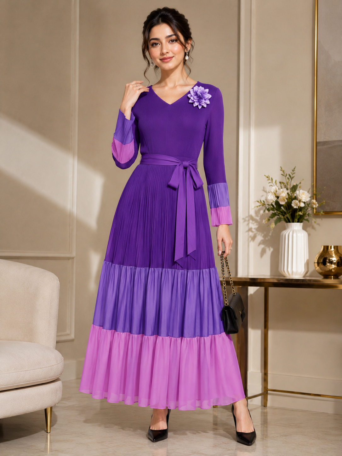 Royal Orchid Magic Dress