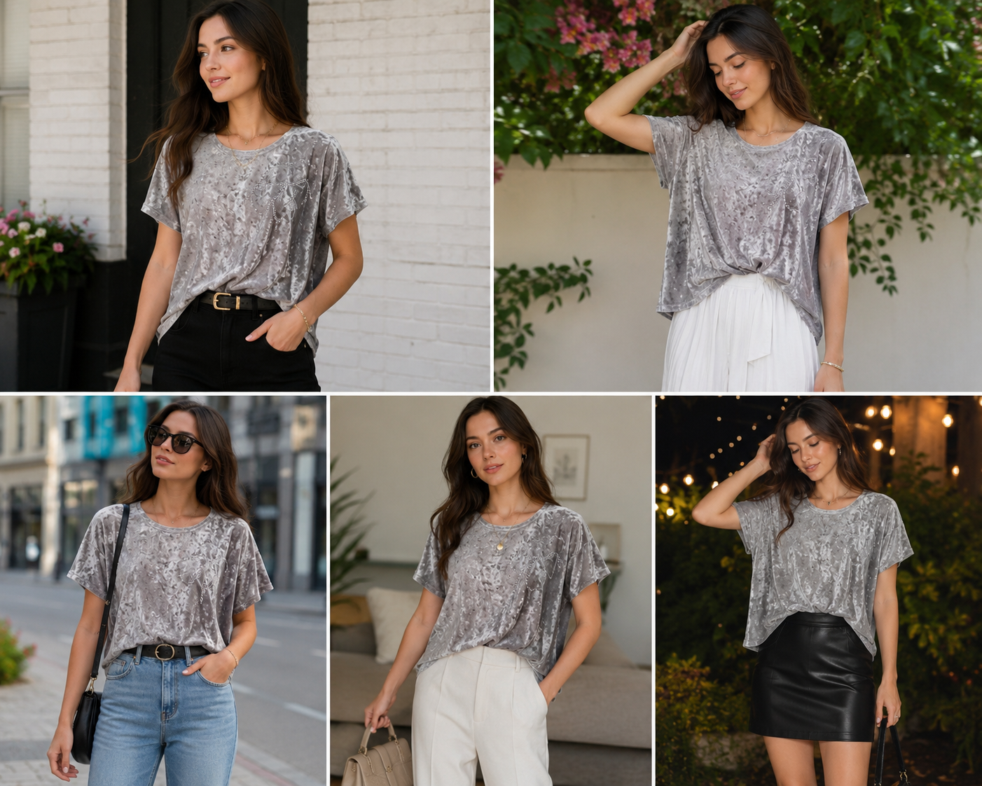 Crushed Velvet Top