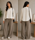 Royal Magic Button Top