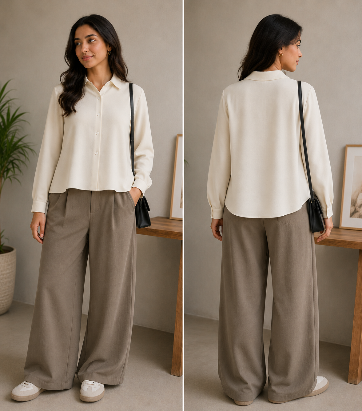 Royal Magic Button Top