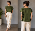 Satin Drape Top