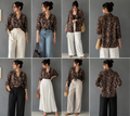 Mocha Bloom Embroidered Shirt