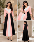 3 Colour Flared Midi