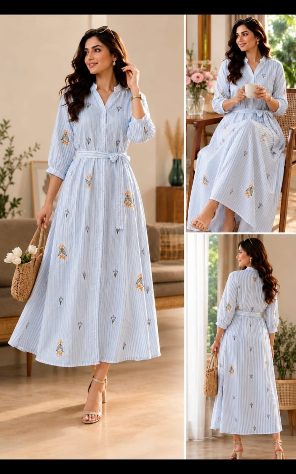 Berry Bloom Midi Dress
