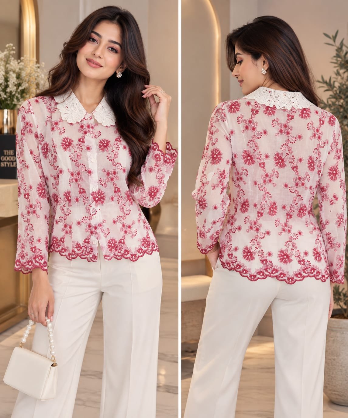 Berry Blossom Lace Shirt