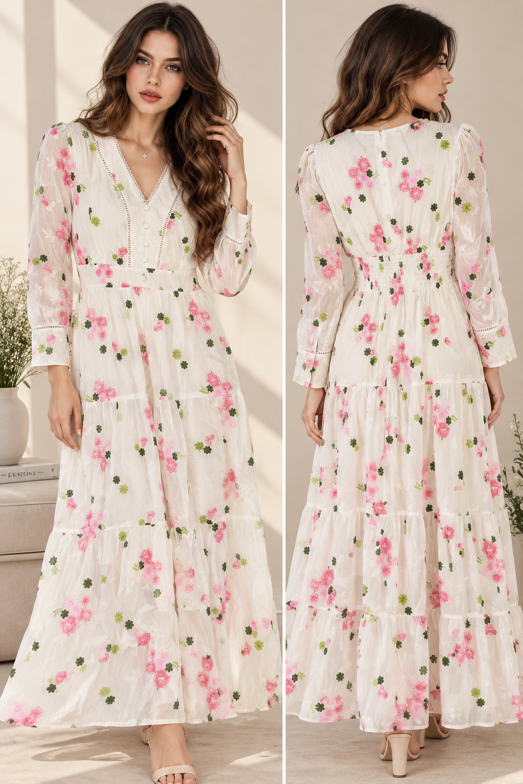 Rose Garden Midi Dress