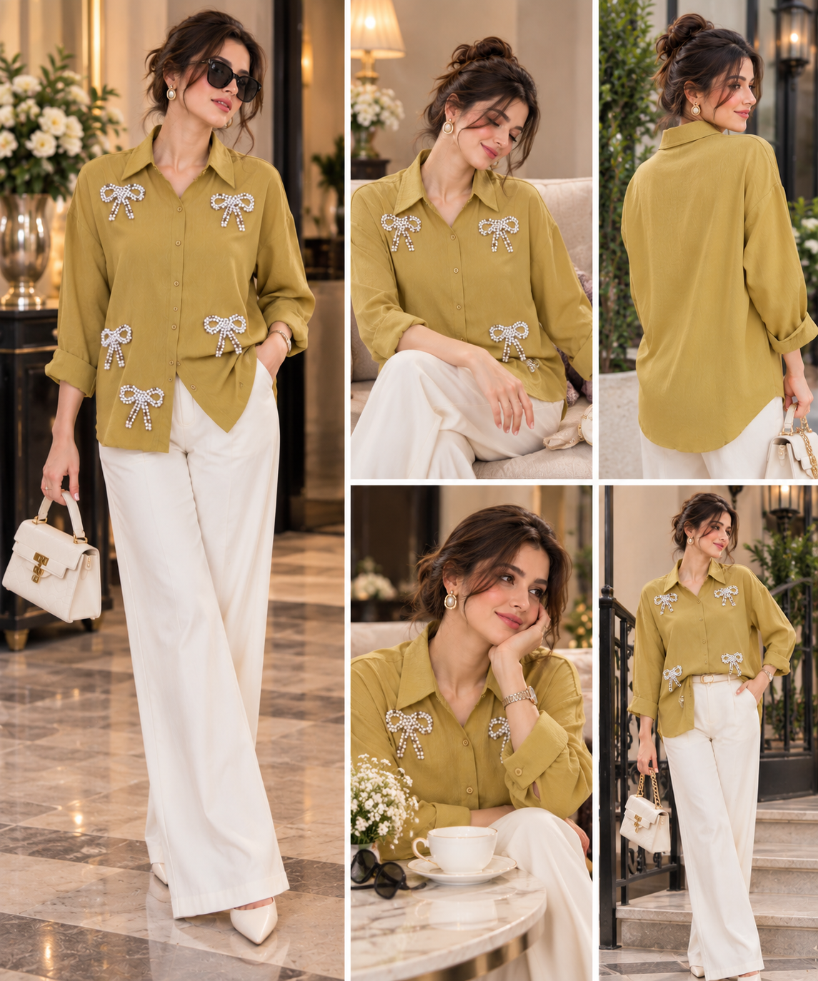 Blush Pearl Bow Shirt