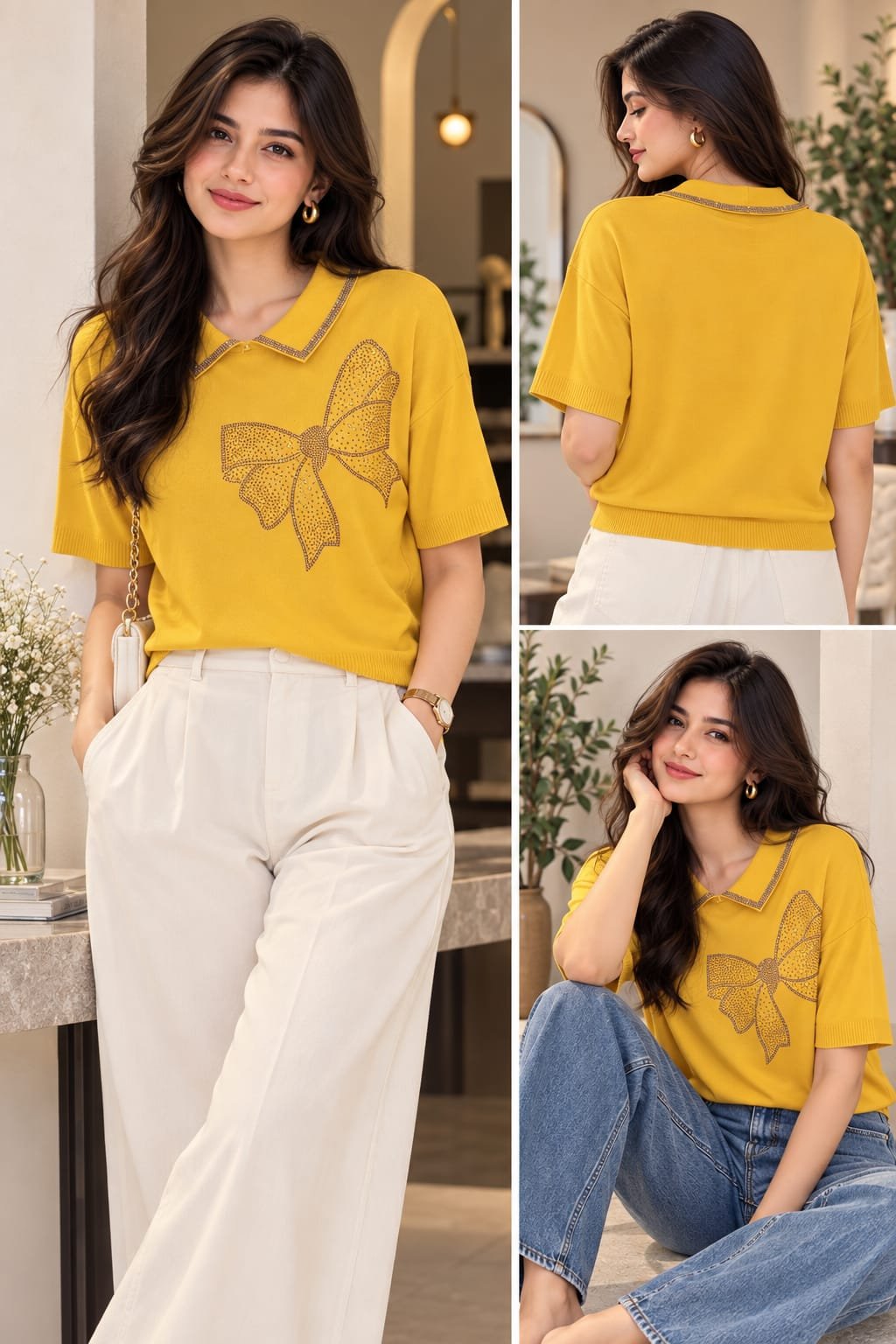 Honey Bow Top