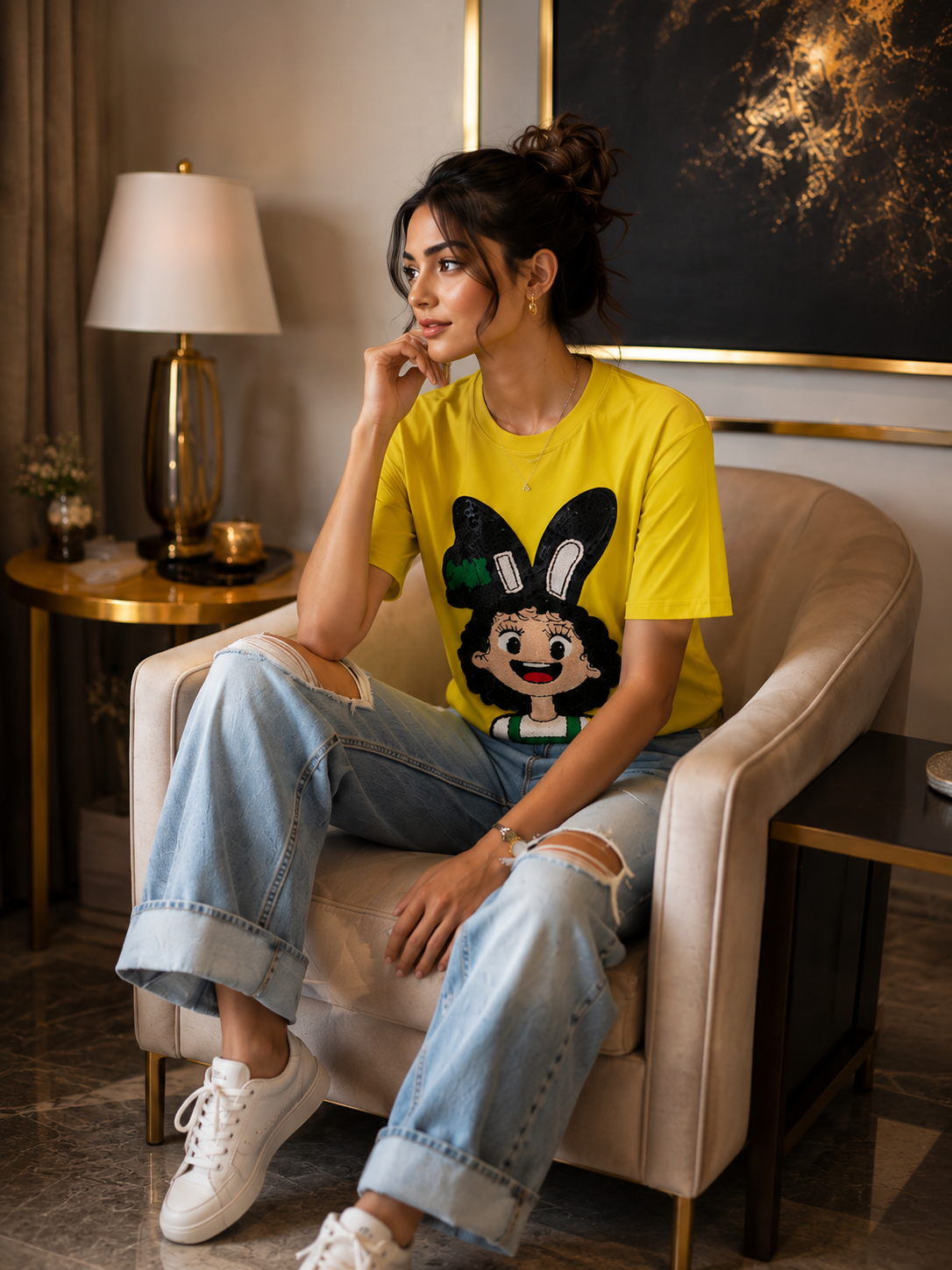 Bunny Bloom T Shirt