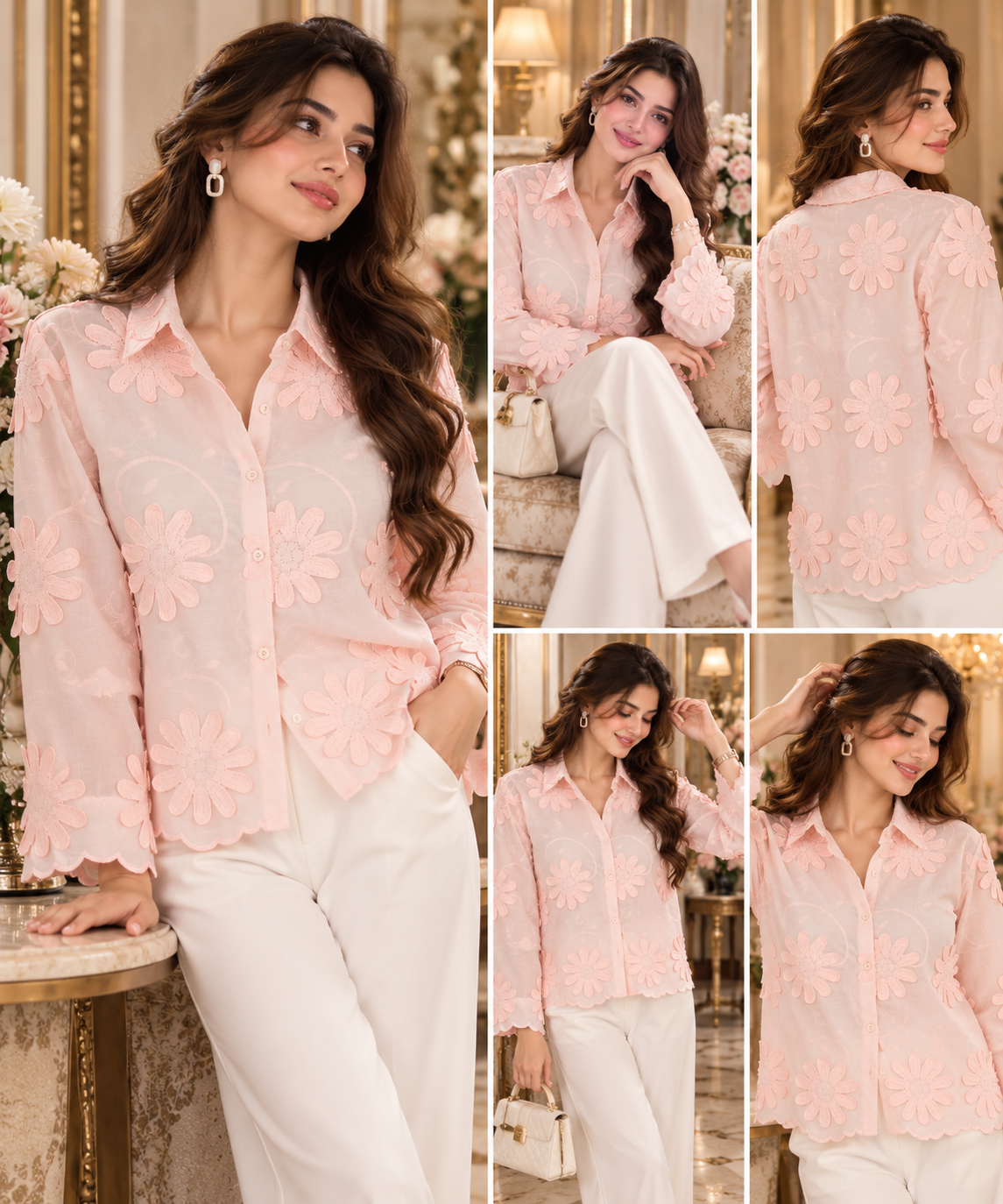 Daisy Petal Organza Shirt