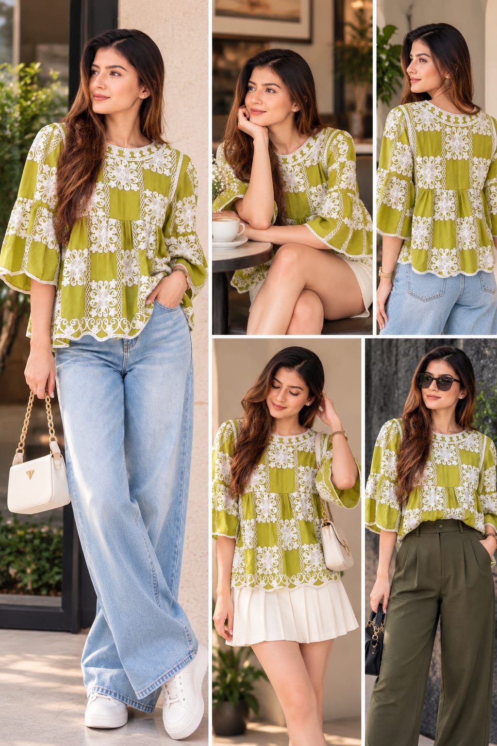 Lime Lace Love Top