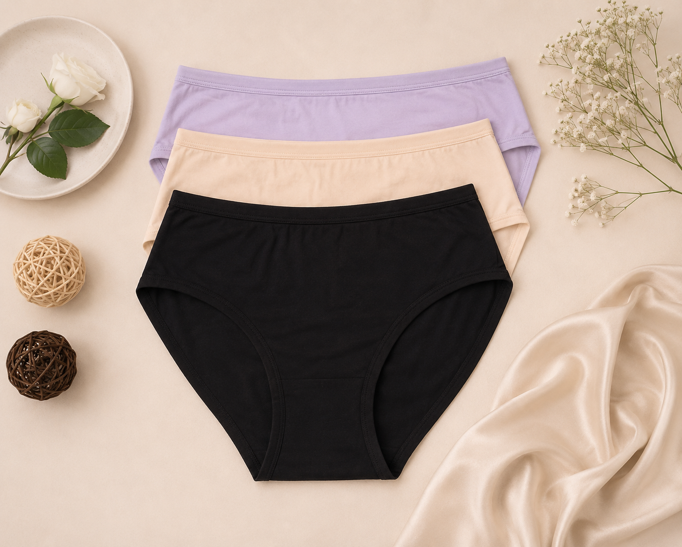 Daily Wear Basic Trio Panty Set