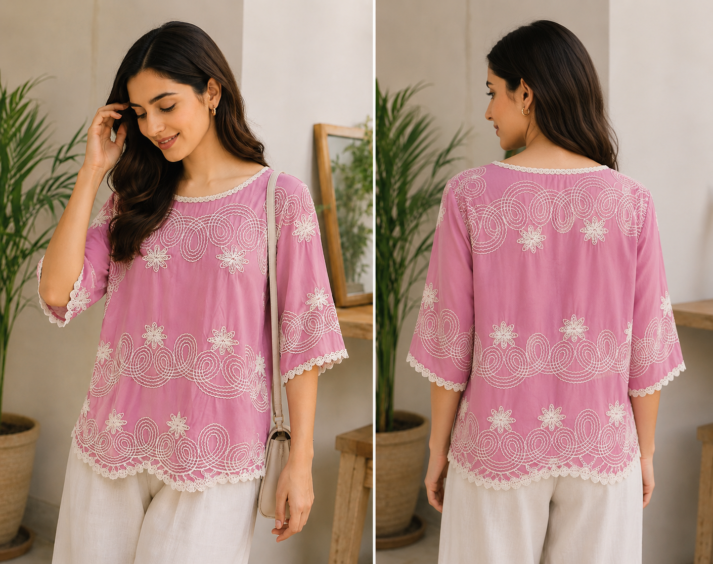 Floral whisper top