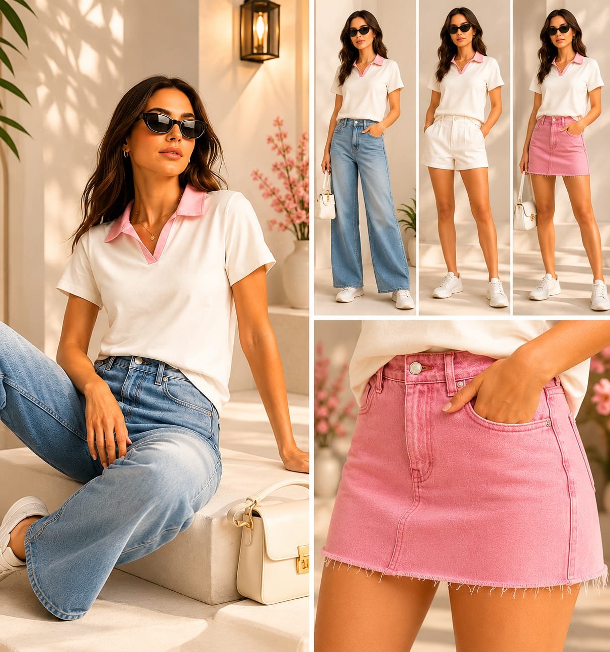 Flex Fit White Crop