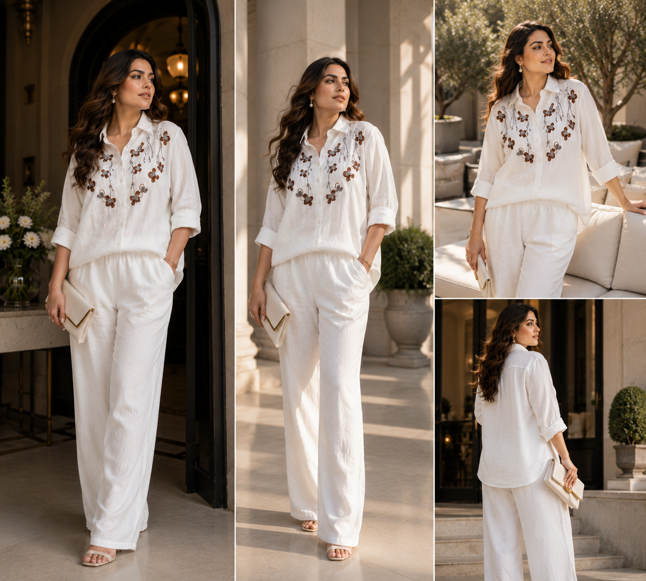 Floral Embroidered Co-ord Set