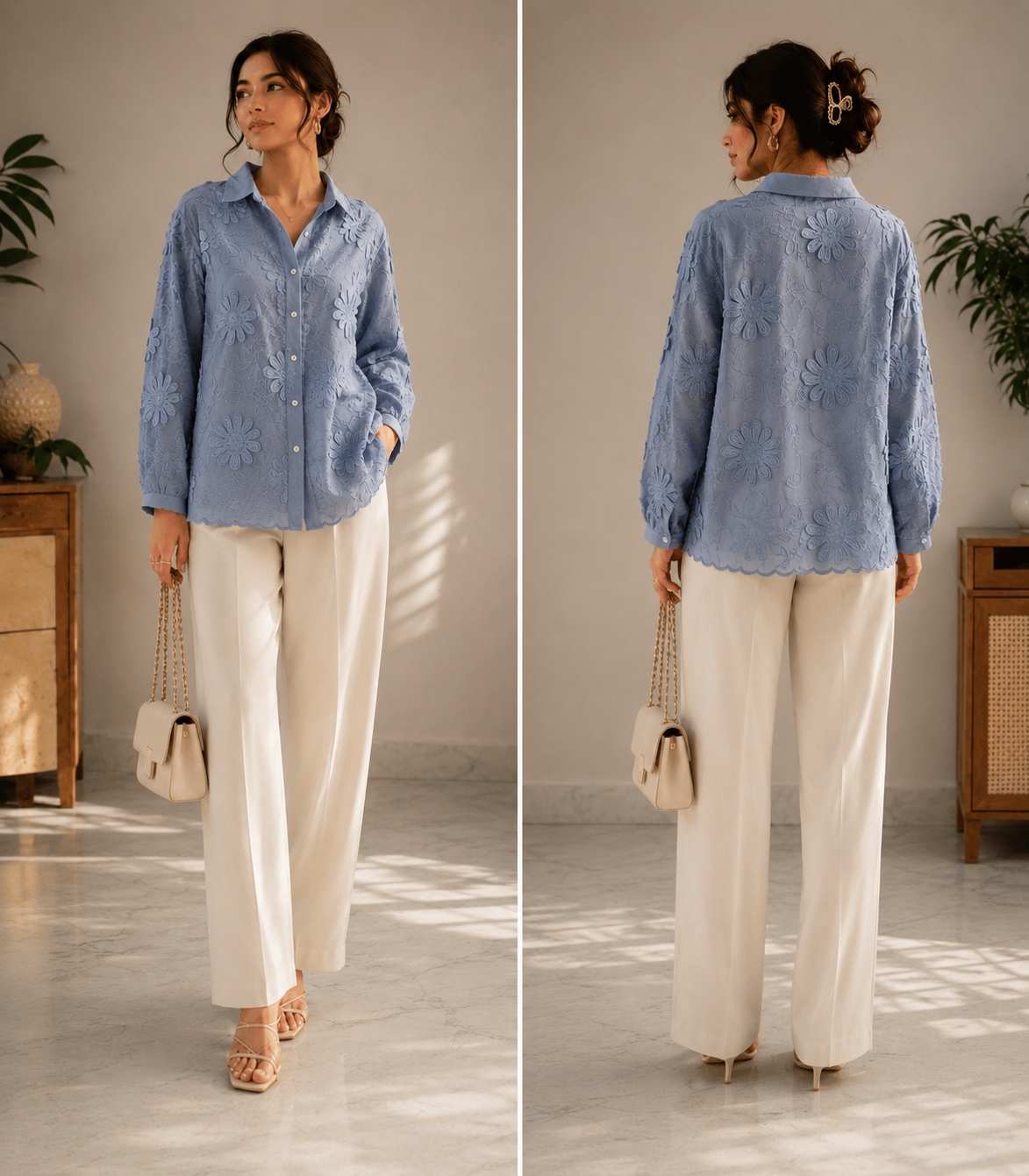 Daisy Petal Organza Shirt
