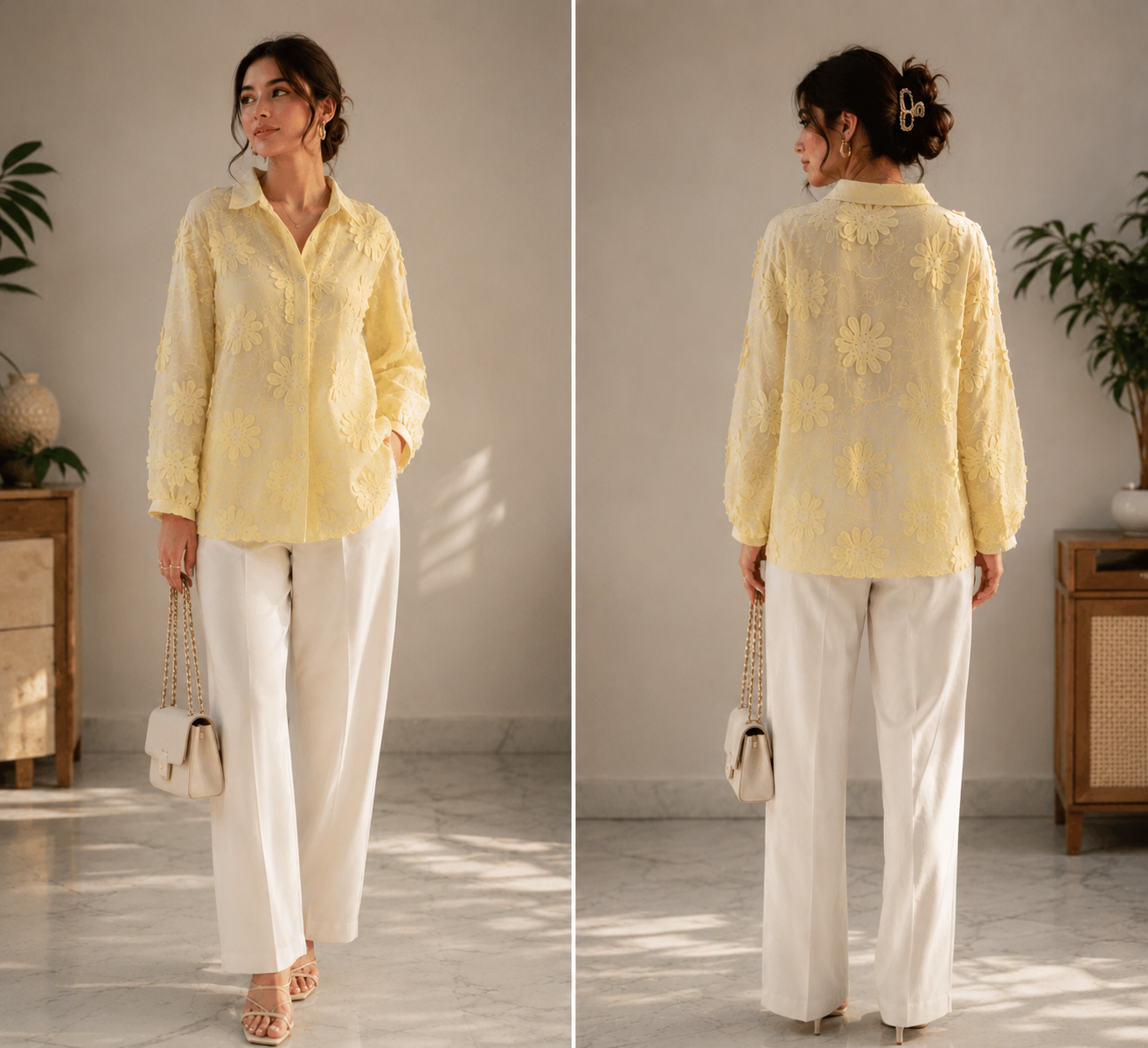 Daisy Petal Organza shirt