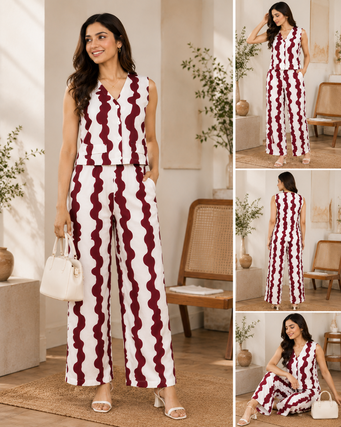Wine Wave Cord Set