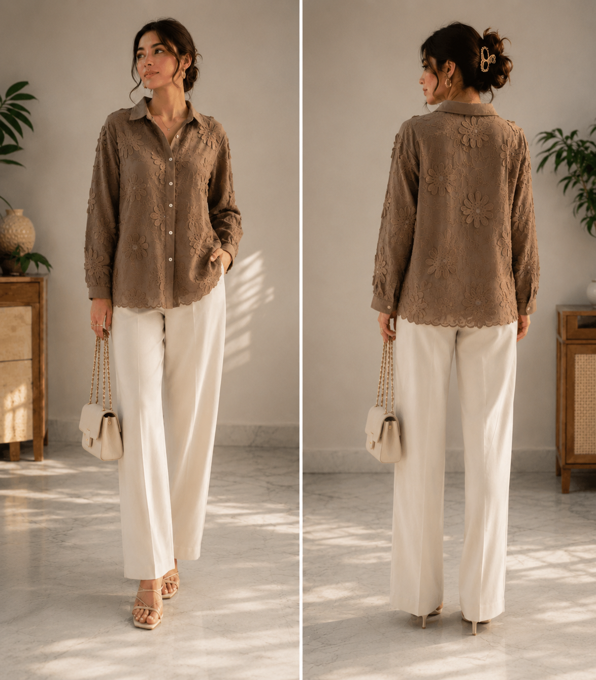 Daisy Petal organza Shirt