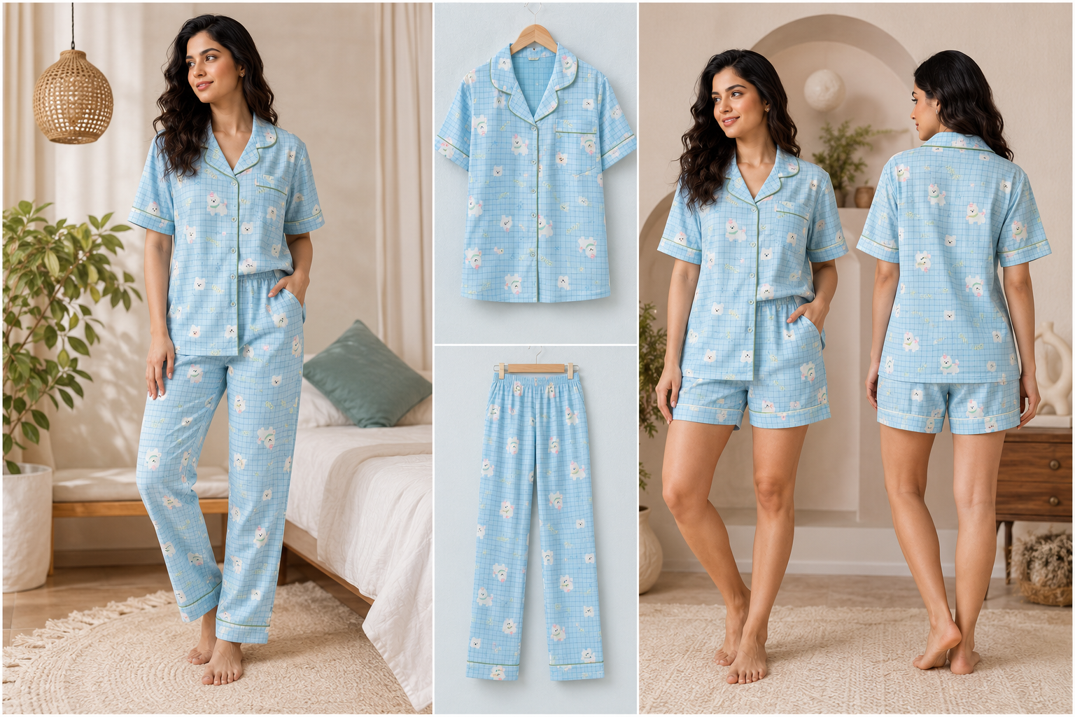 Sweet Teddy Sleepwear Set