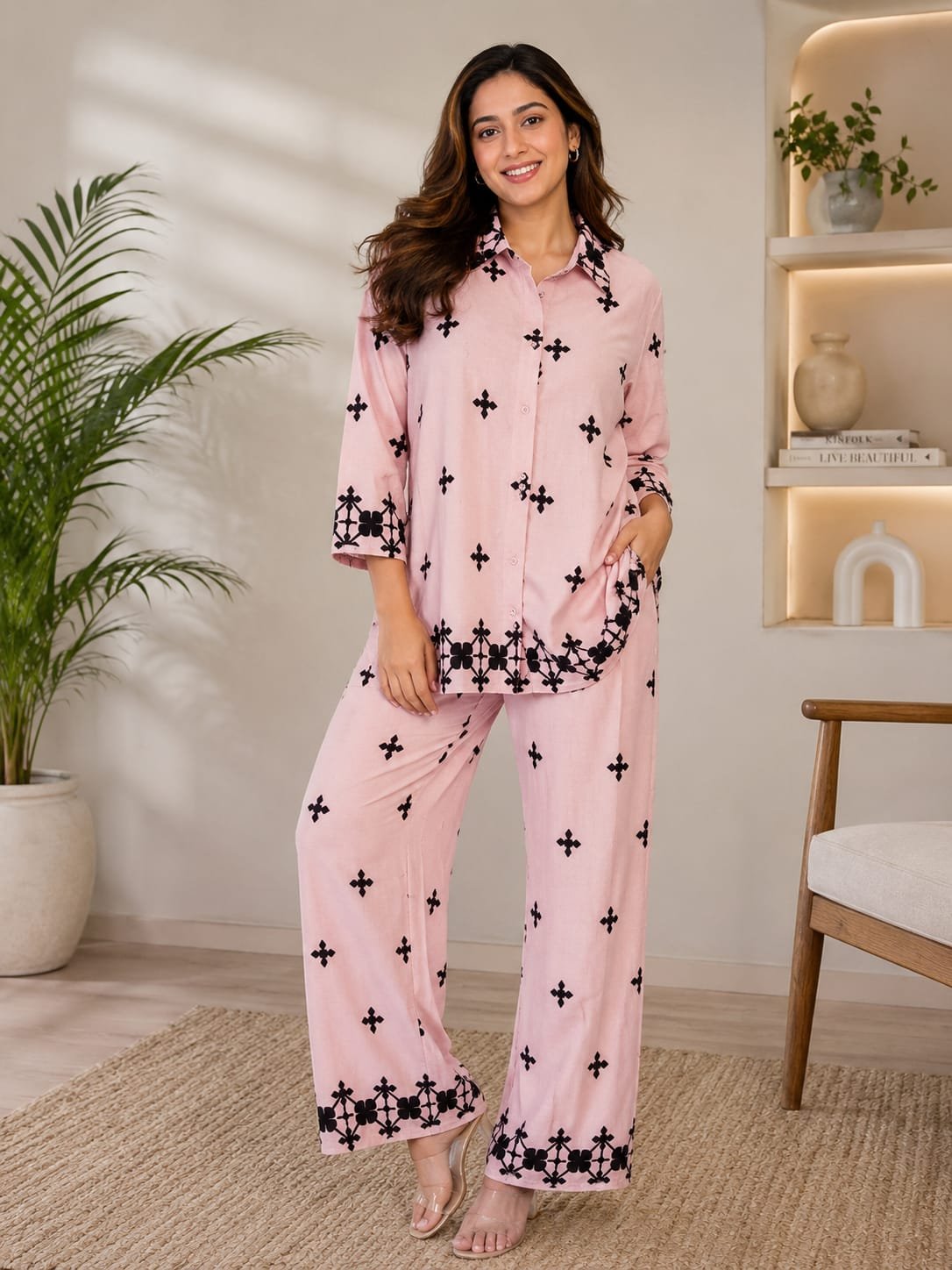 Blush Noir Cord Set