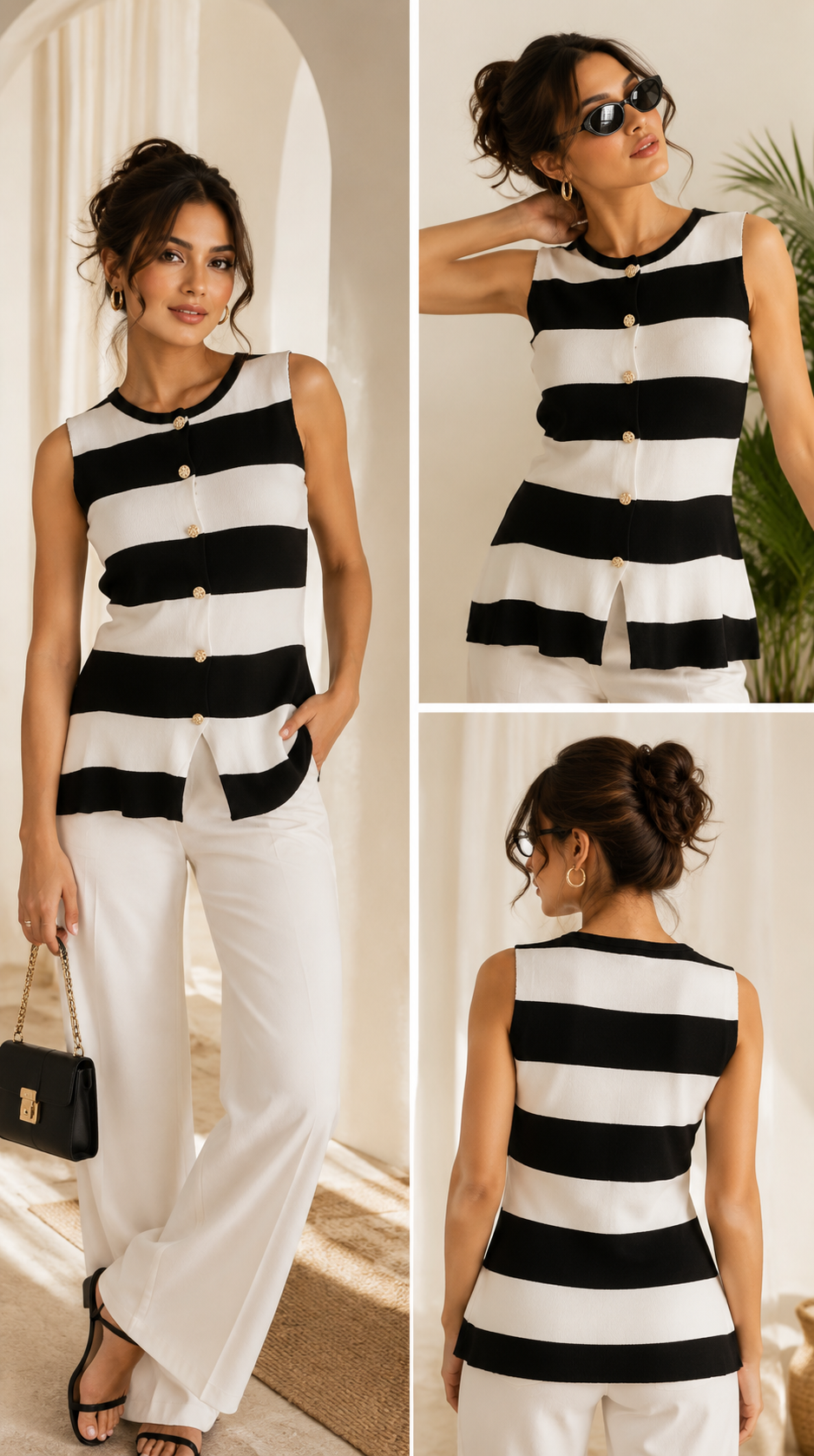 Royal Black Sailor Top