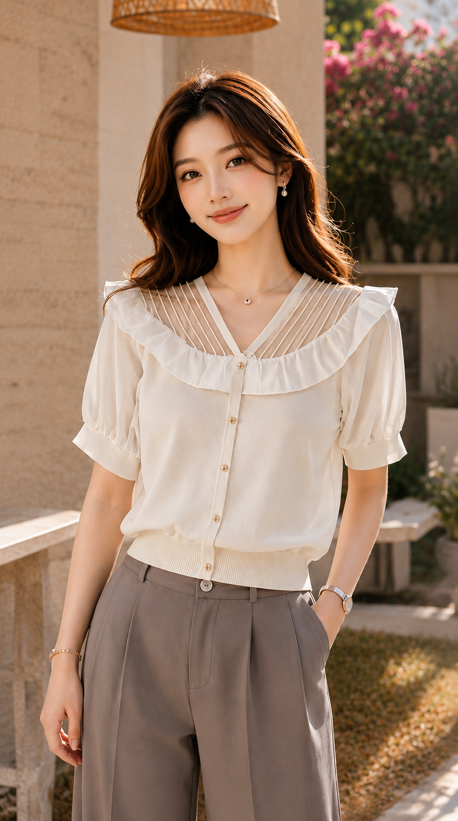 Classic Midnight Button Top
