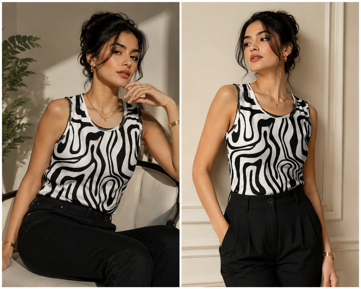 Urban Swirl Crop Top