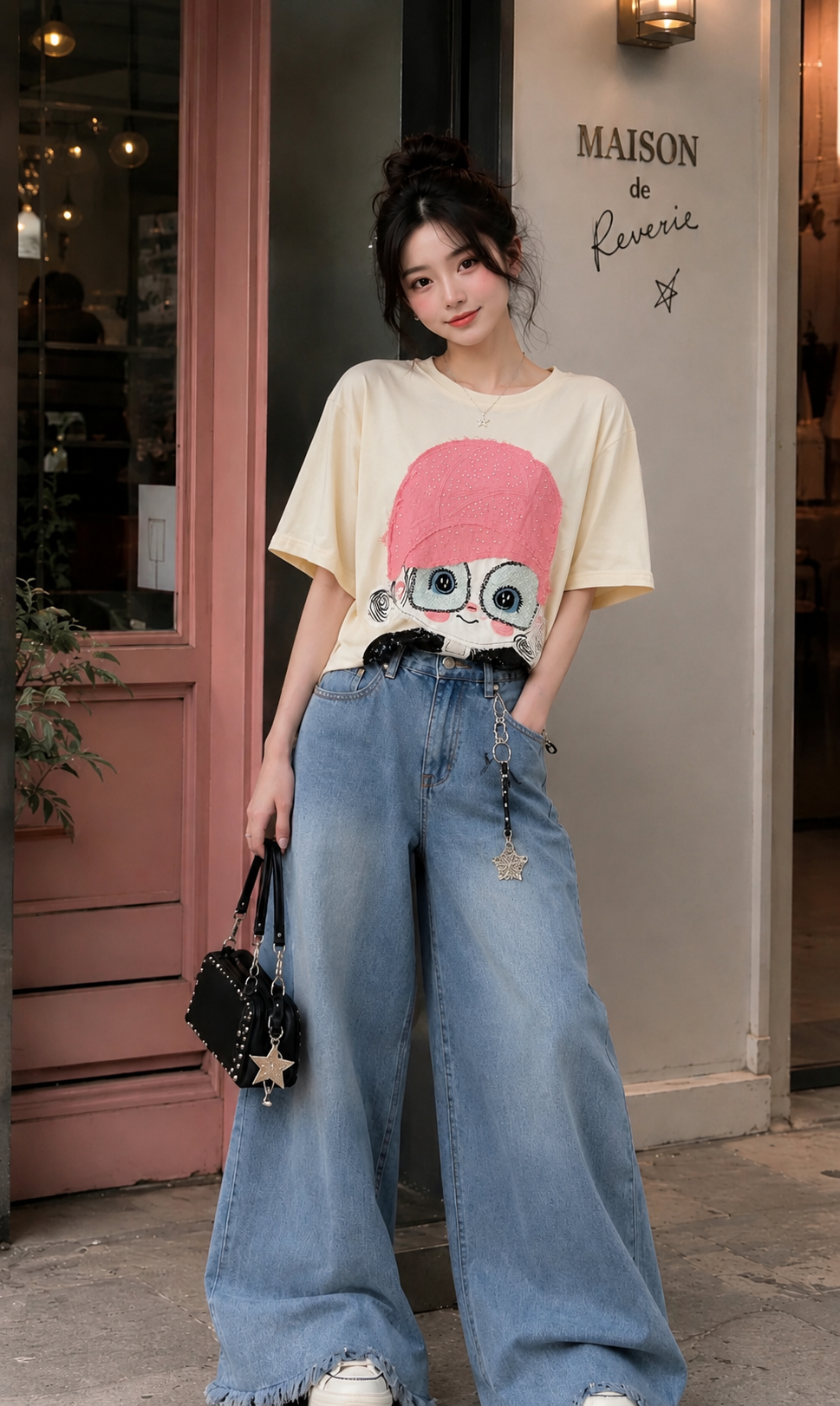 Doll street style crop Tshirt