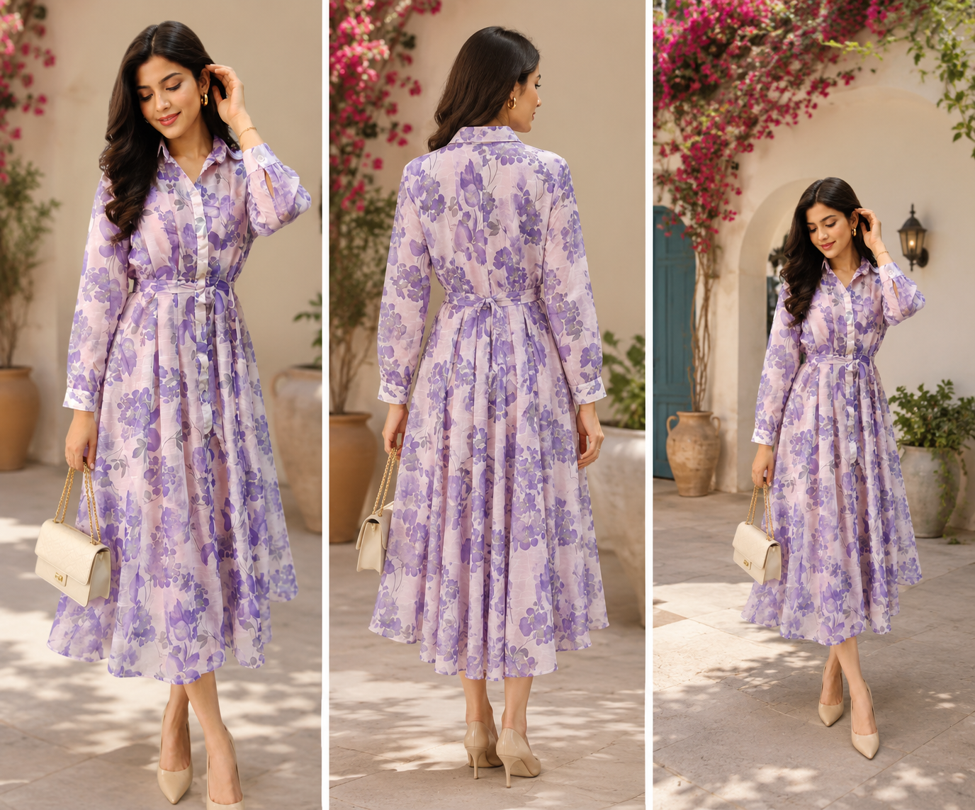Lavender Whisper Flow Dress