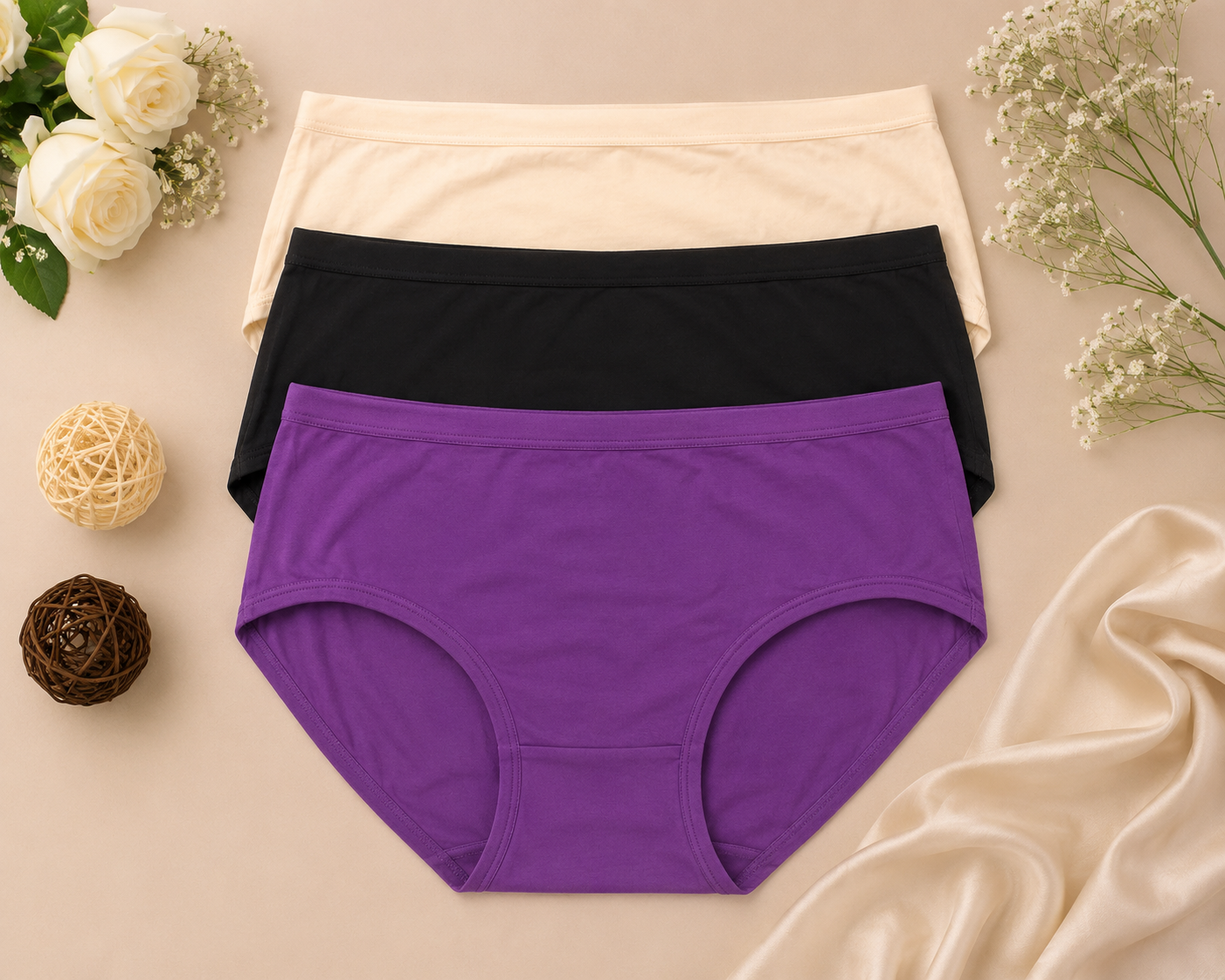 Daily Wear Basic Trio Panty Set