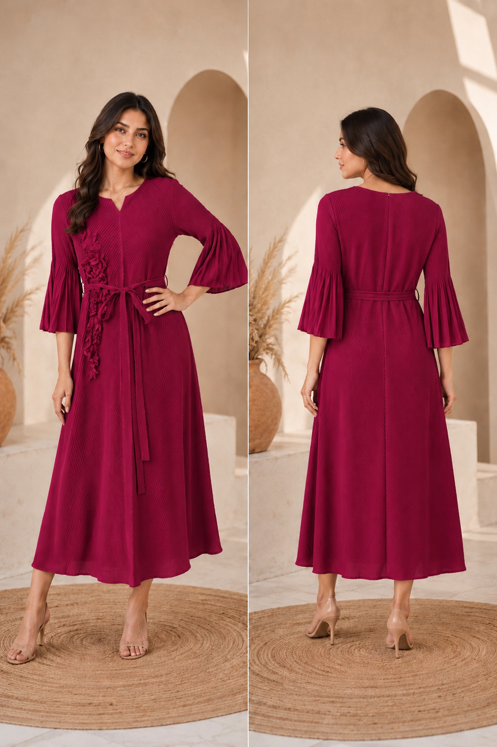Bloom Pleated Gown
