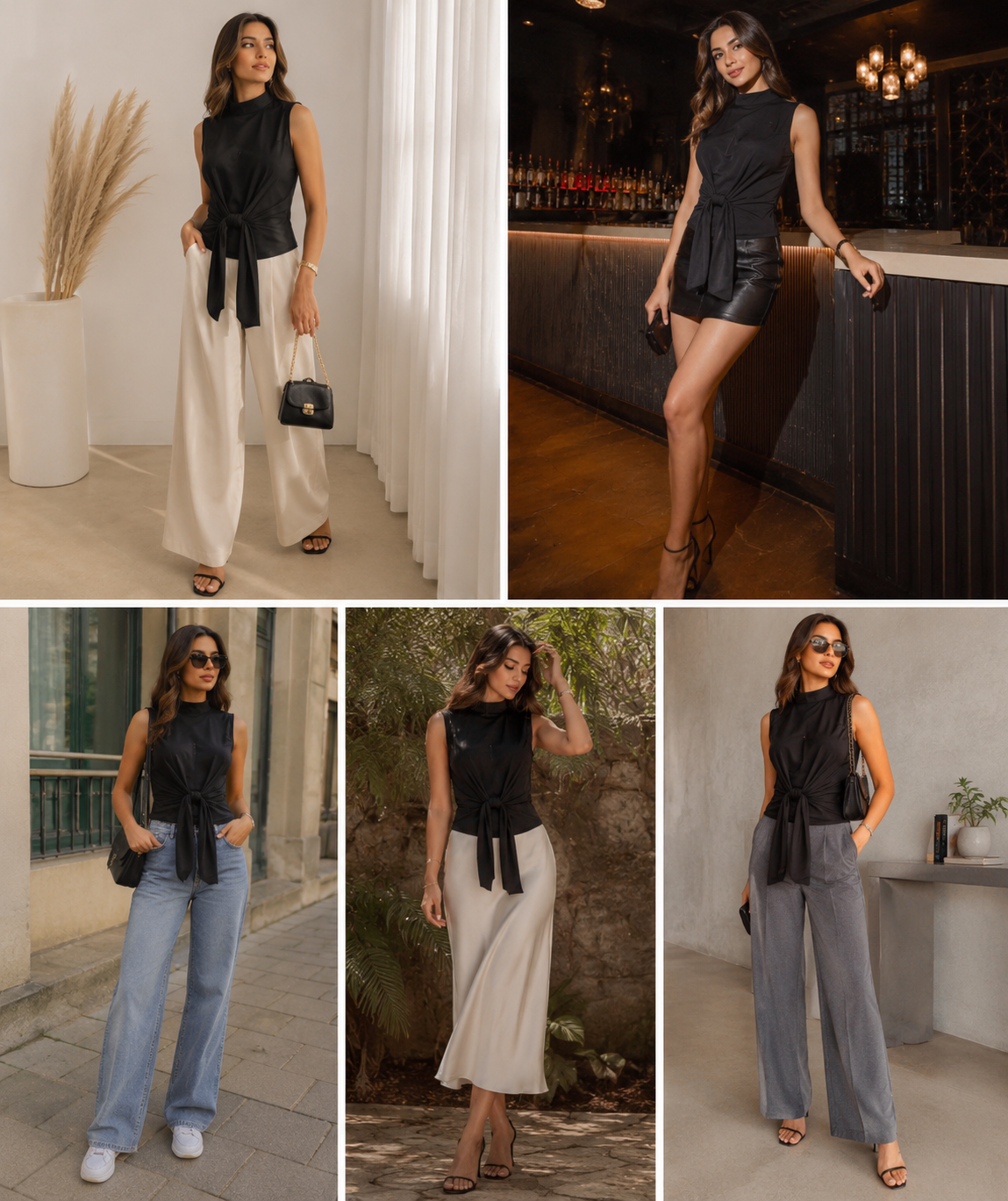 Mesh Wrap Top