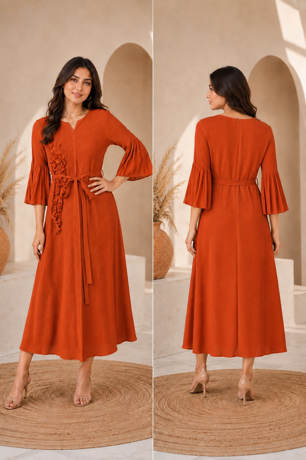 Bloom Pleated Gown
