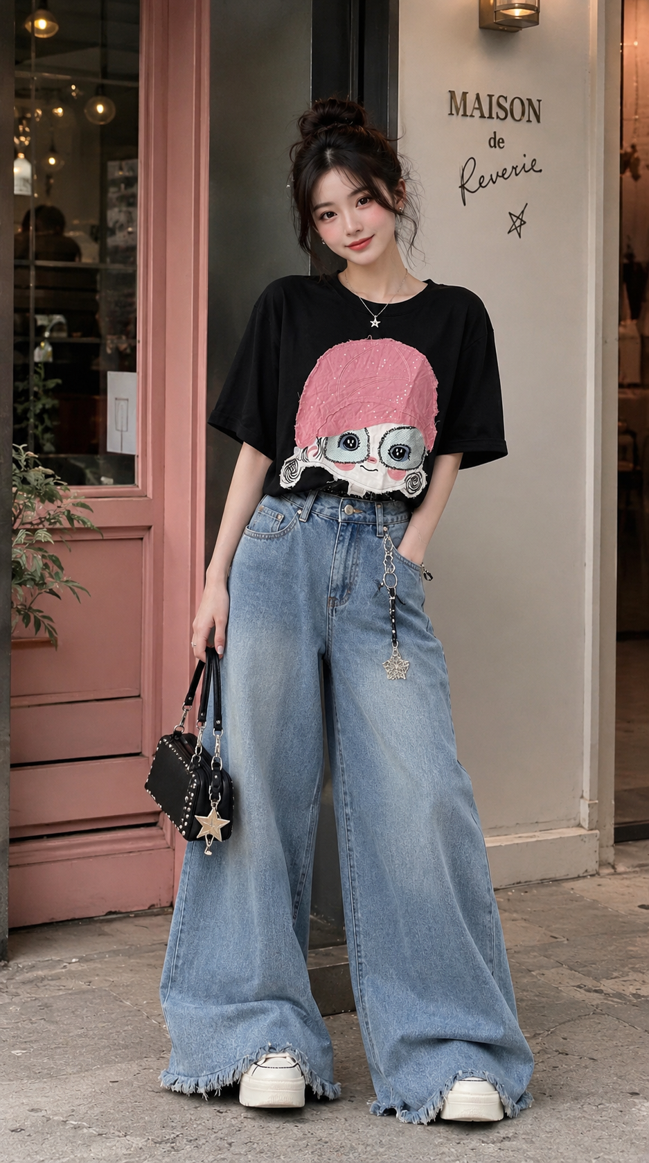 Doll street style  crop tshirt