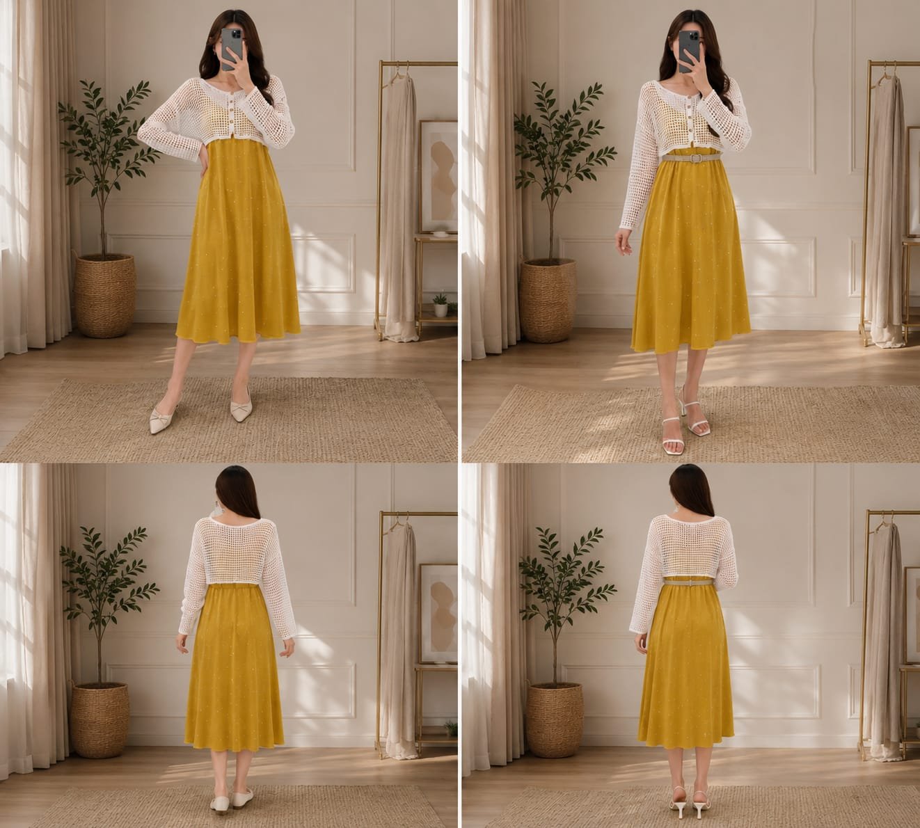 Sunshine Sparkle Dress With Shrug